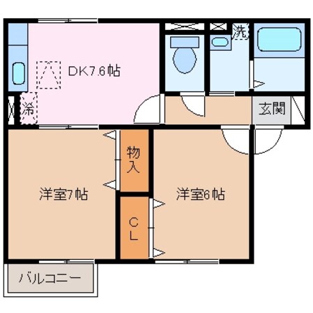 宮川駅 徒歩12分 1階の物件間取画像